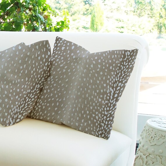 Beige antelope pillow outlet