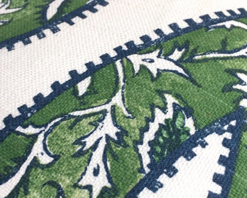 Green and Blue Bindi Lumbar Pillow Cover Large Paisley Throw Etsy