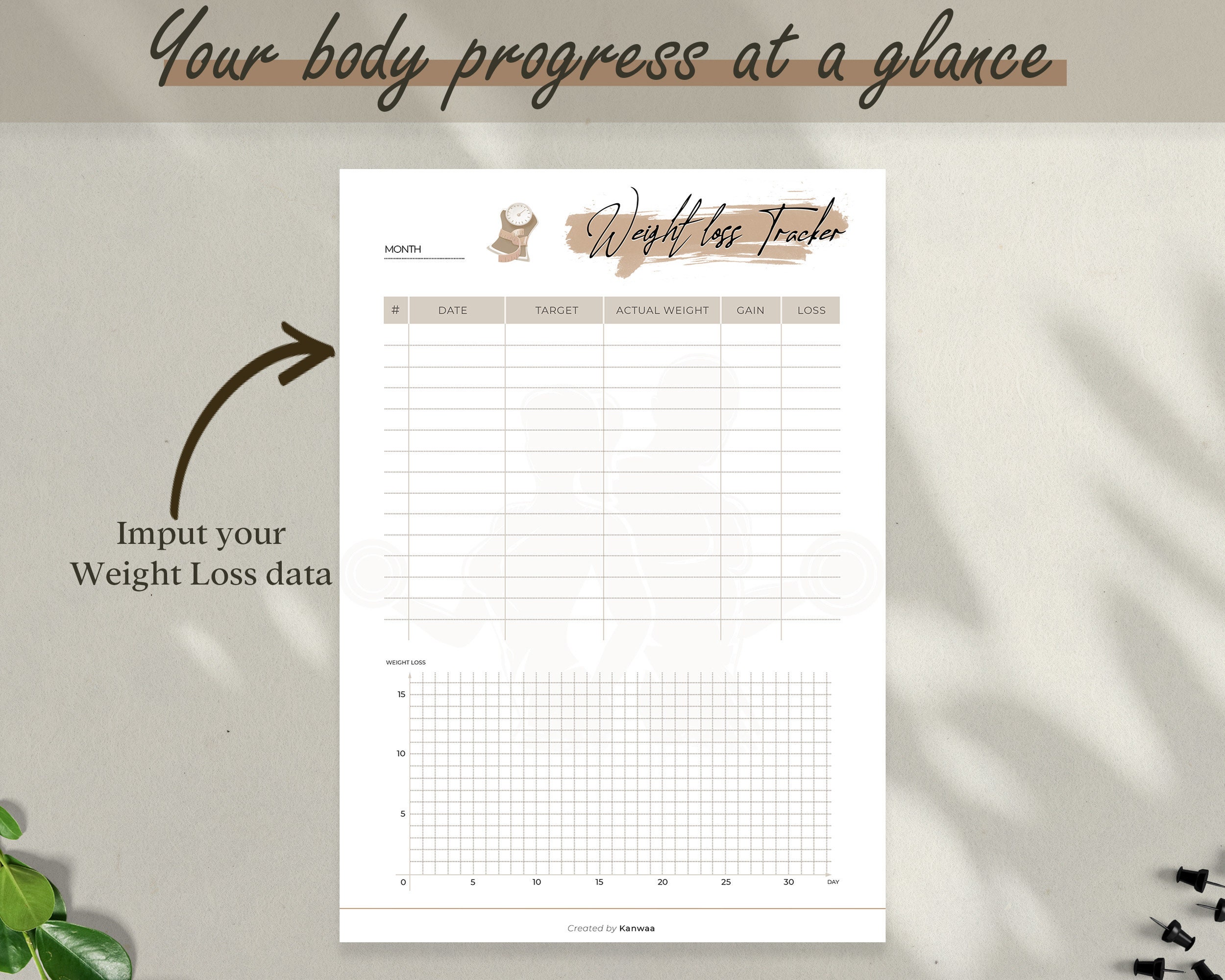Weight Loss Tracker Habit/journal/planner/calender meal/health/wellness Weight Loss Tracker Habit/journal/planner/calender meal/health/wellness