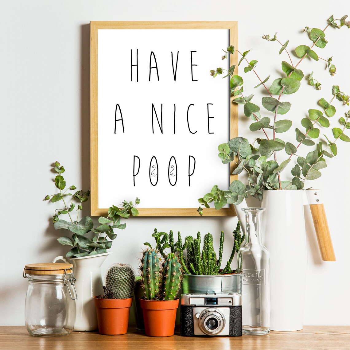 Have A Nice Poop Bathroom Wall Art Bathroom Decor Wall Art - Etsy