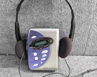 Reproductor de casetes y radio AM/FM Sony WM-FX277 Walkman con auriculares (solo repuestos)