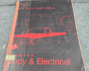 Ford 1973 Truck Shop Manual Vol 3-4 Body Electrical