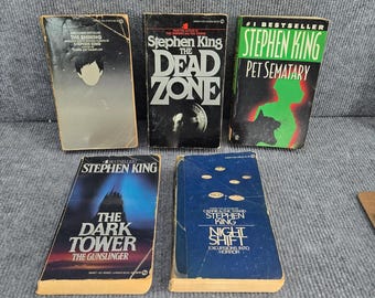 Stephen King Paperback Boek Lot van 5 The Shining Dead Zone Pet Sematary Meer