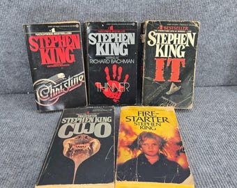 Stephen King Paperbacks Lot Christine Cujo Firestarter It Thinner