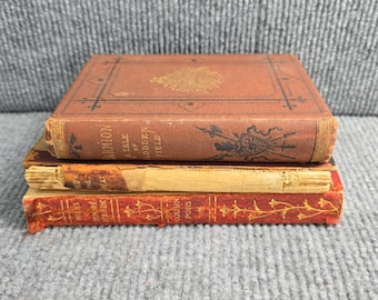 Lote de 3 libros antiguos: Marmion, Federico el Grande, Cousin Pons