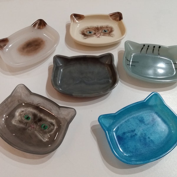 Cat dish – jewelry tray - soap dish  - organizer