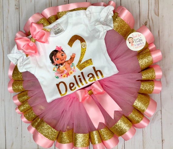 baby moana 1st birthday outfit