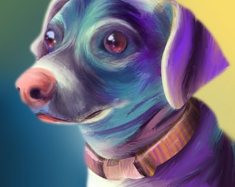 Custom Digital Pet Portrait