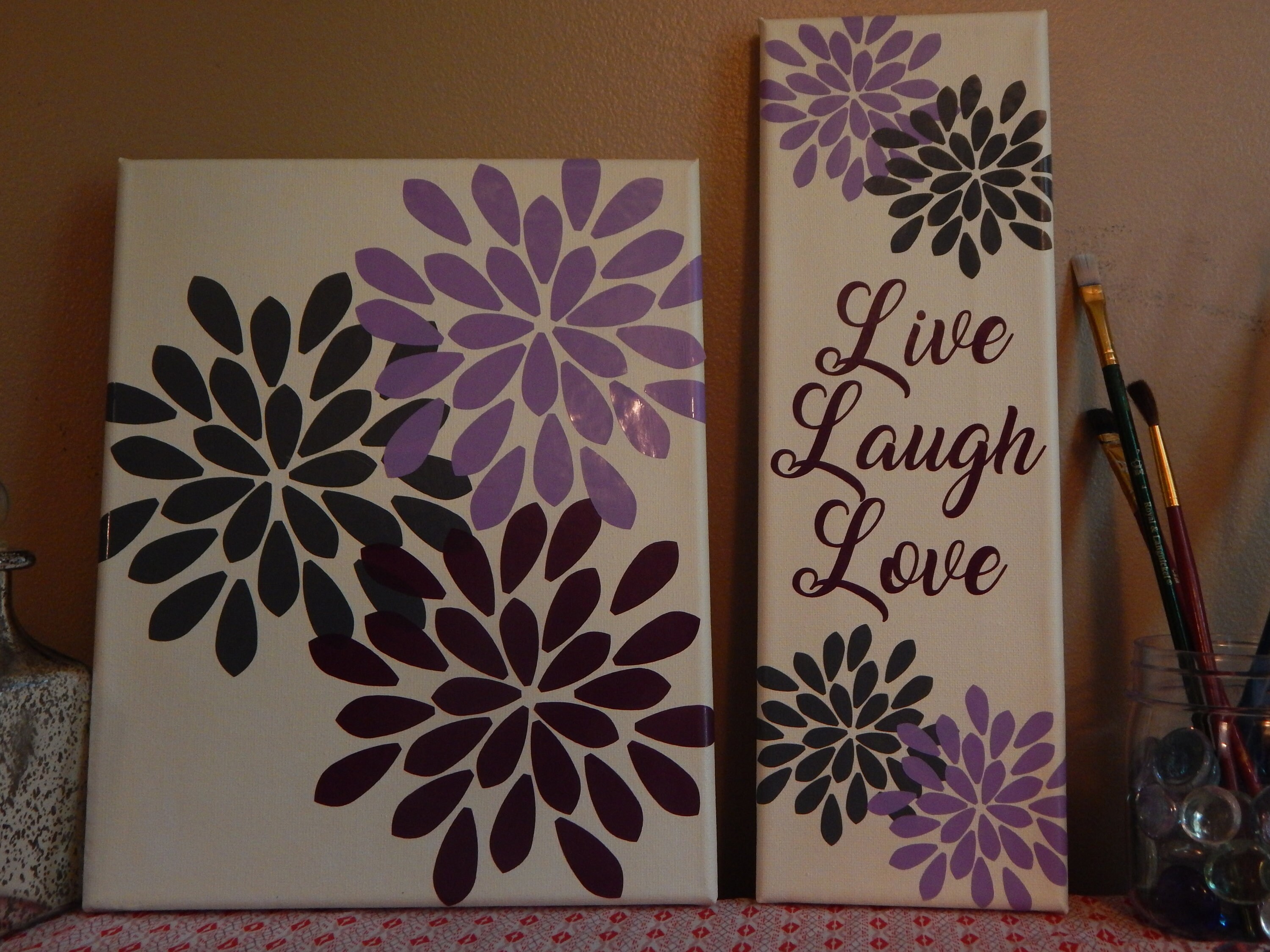 Arte de la pared de la flor decoración de la flor hogar | Etsy