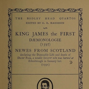 Daemonologie by King James the First (1924 edition) Demonology Witchcraft Black Magic Spiritism Wicca Occult Sigils Grimoire Divination Book