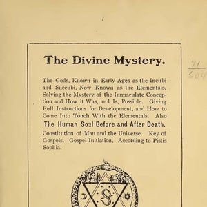 The Divine Mystery: Demonology, Witchcraft, Occult (PDF)
