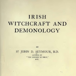 Irische Hexerei und Dämonologie von St John D Seymour (1913) Dämonologie Hexerei Schwarze Magie Spiritismus Wicca Okkulte Sigils Omens Buch