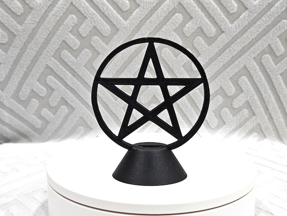 Goth Pentacle Wreath Wicca Witch Pagan Adjustable Travel for Men and Women Outdoor Running, As Pic