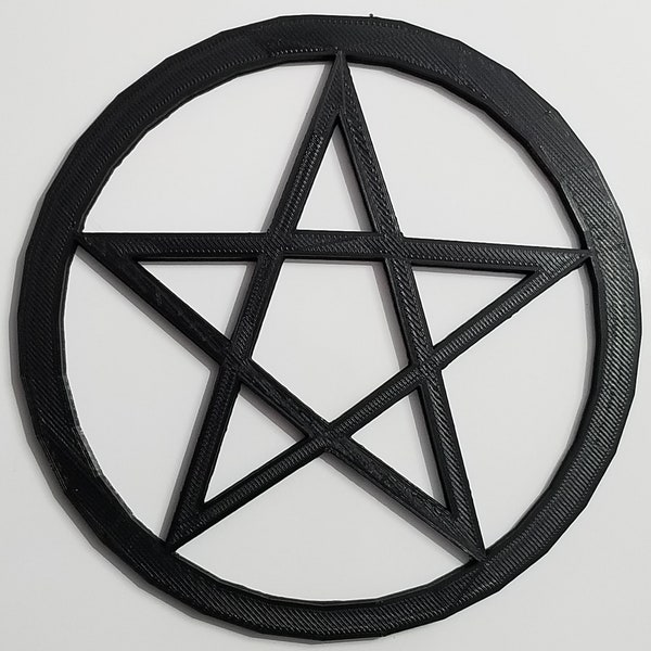 Pentacle Pentagram Wicca Pagan Gothic Decor wall art altar biodegradable