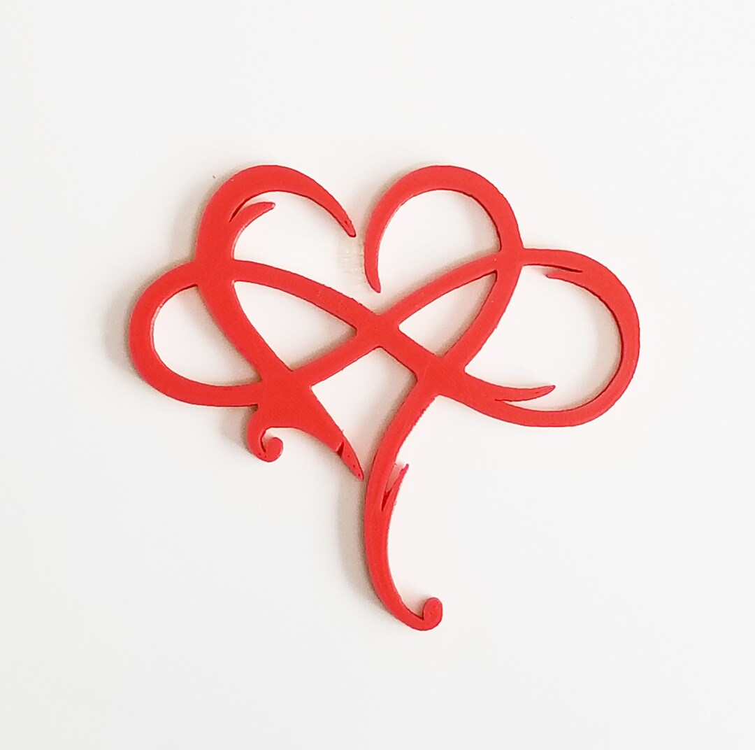 Infinity Heart Wall Art Biodegradable Valentine's Day Gift Etsy