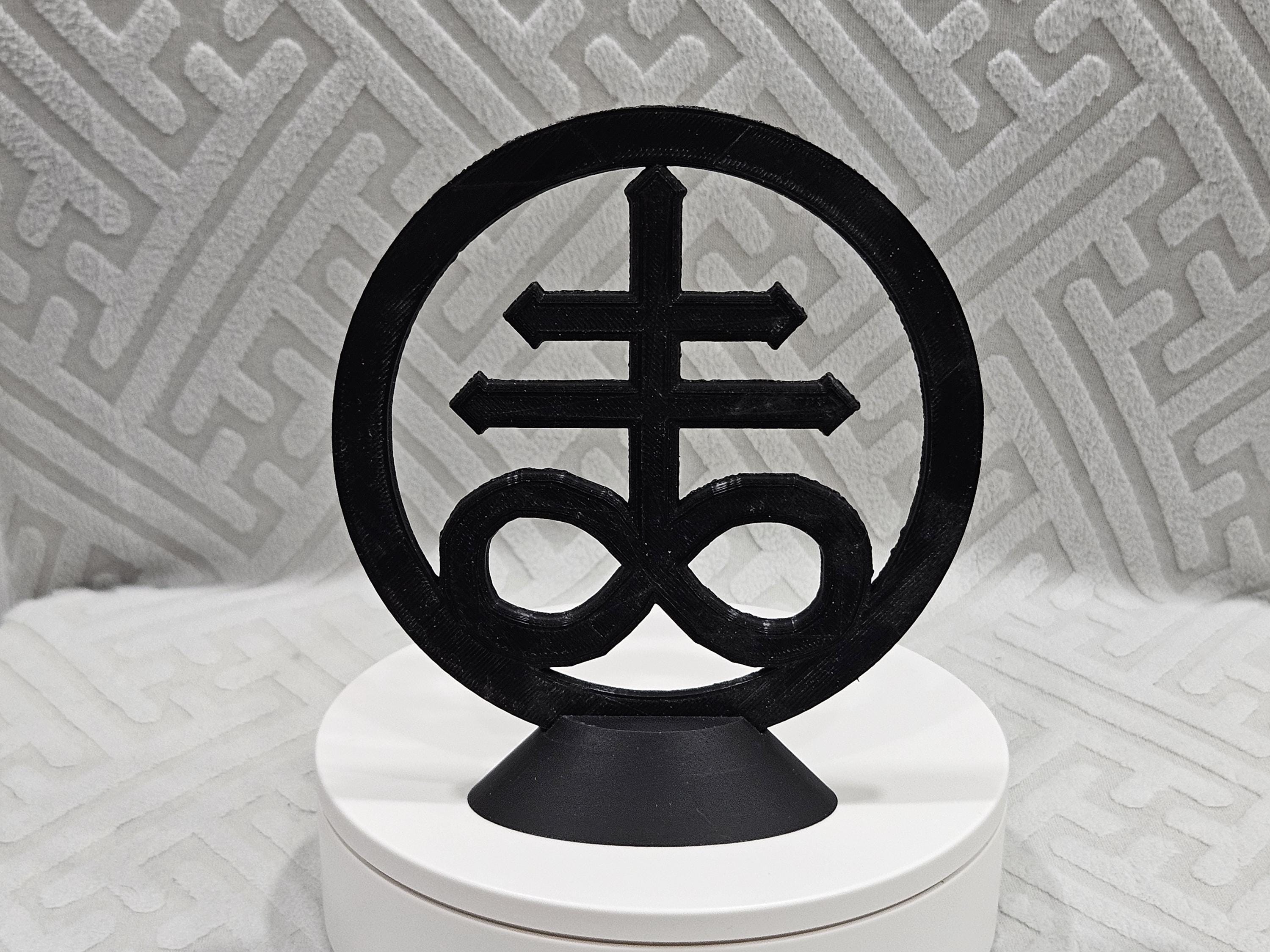 3D Printed Lucifer Cross: Wicca Pagan Altar Decor - Etsy