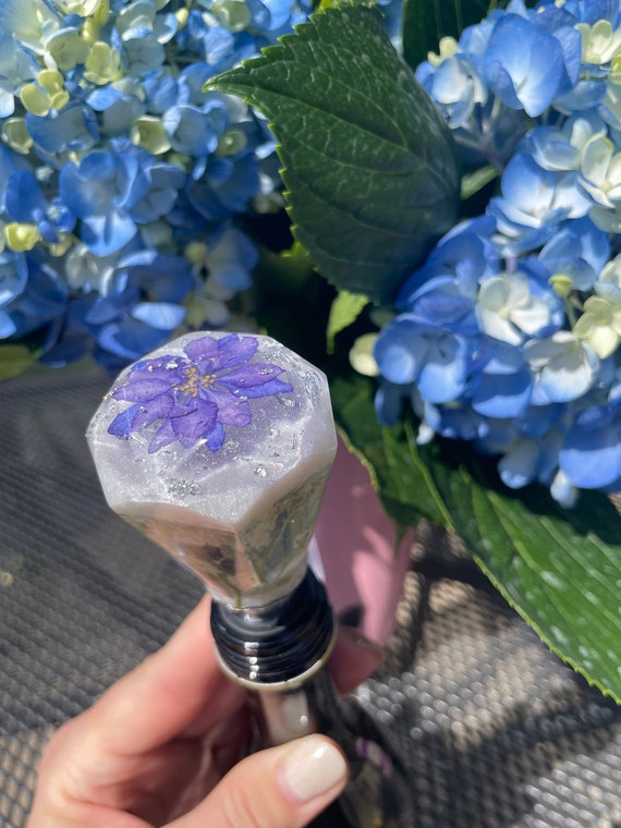Tappo Per Vino A Forma Di Fiore In Silicone – Set 4 Colori: Verde, Viola, Rosso, Blu – Tenuta Ermetica Per Bottiglie - 3