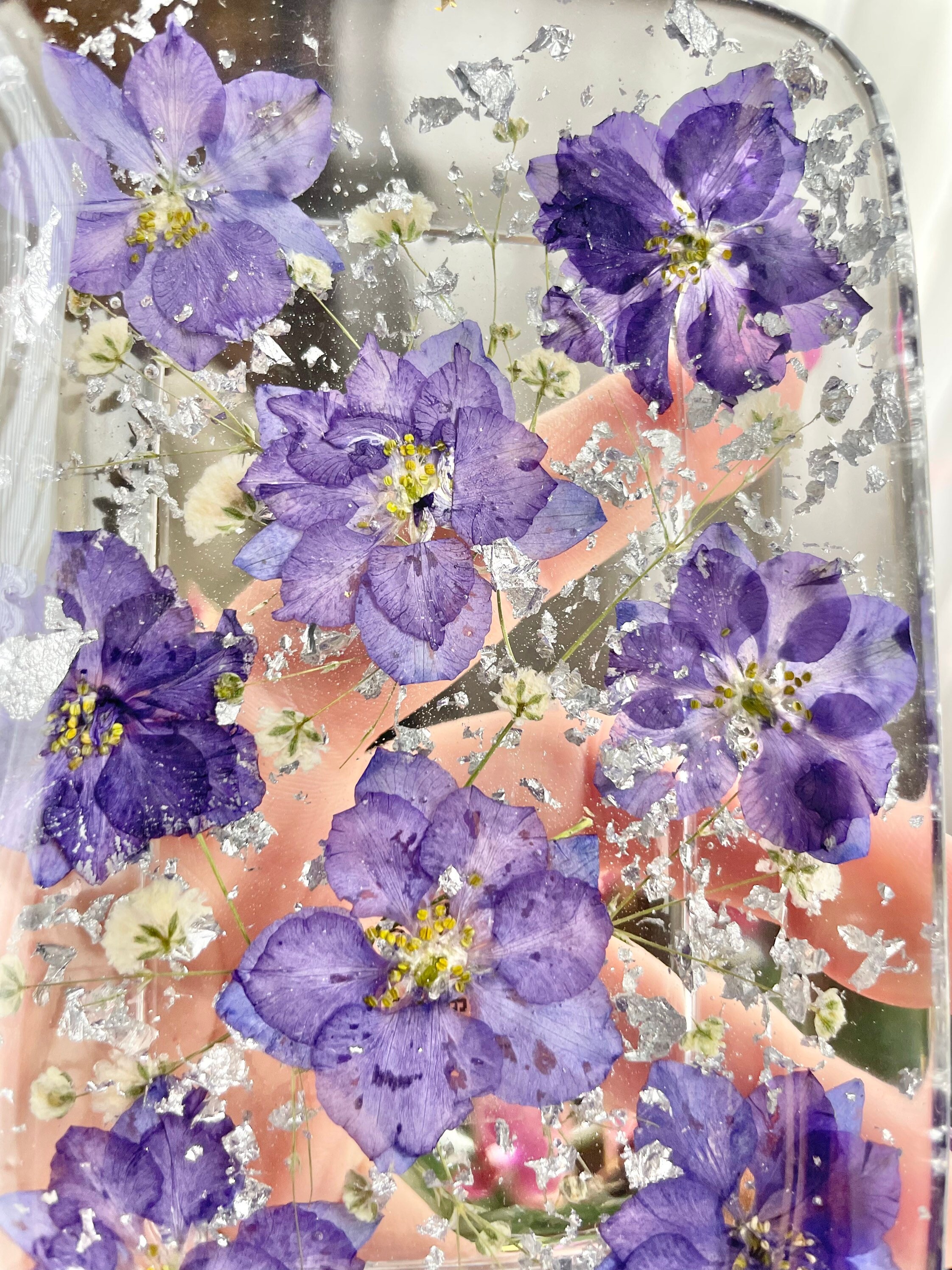 Dried Flower Bouquet, Small Dried Flowers on Stems, Resin Art