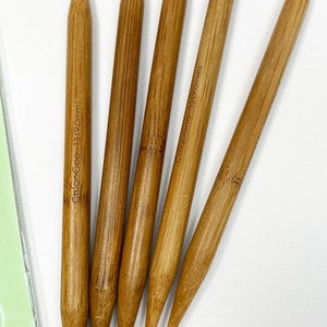 ChiaoGoo double pointed knitting needles, Size US 13, 6” long. In original packaging. Bamboo knitting needles, set of 5 DP needles.