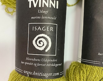 Isager Tvinni Merino Lambswool Yarn, Color 15, 560 yds Total (2 Hanks)