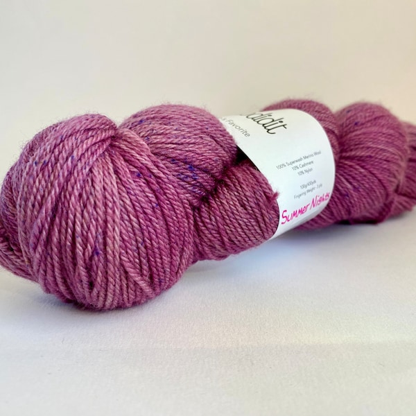 Sock yarn by Lolodidit. Yarn destash time! Lolo’s Favorite hand-dyed yarn, 80% super wash merino wool,+ Cashmere and Nylon, 430 yds