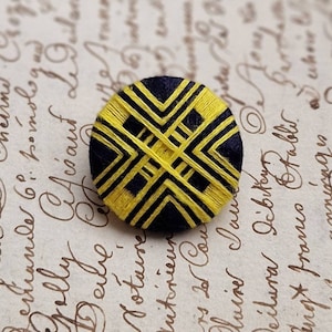 By the piece 25mm handmade thread wrapped historical buttons, made to order, colors customizable