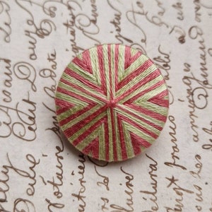 By the piece 25mm handmade thread-wrapped historical buttons, made to order, colors customizable
