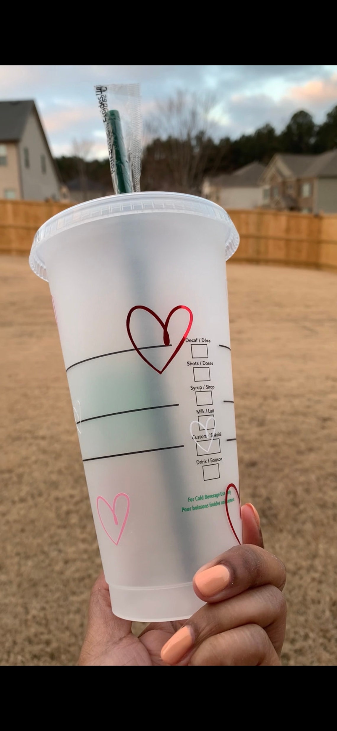 Customizable Valentine's Day Starbucks Tumbler Etsy