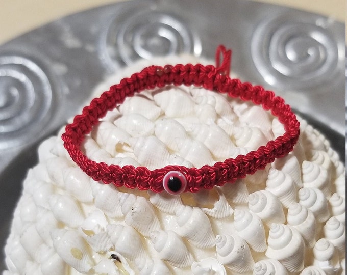 Protection Bracelet, Good Luck Bracelet, Red Bracelet, Turco Eye Bracelet, Evil Eye Bracelet