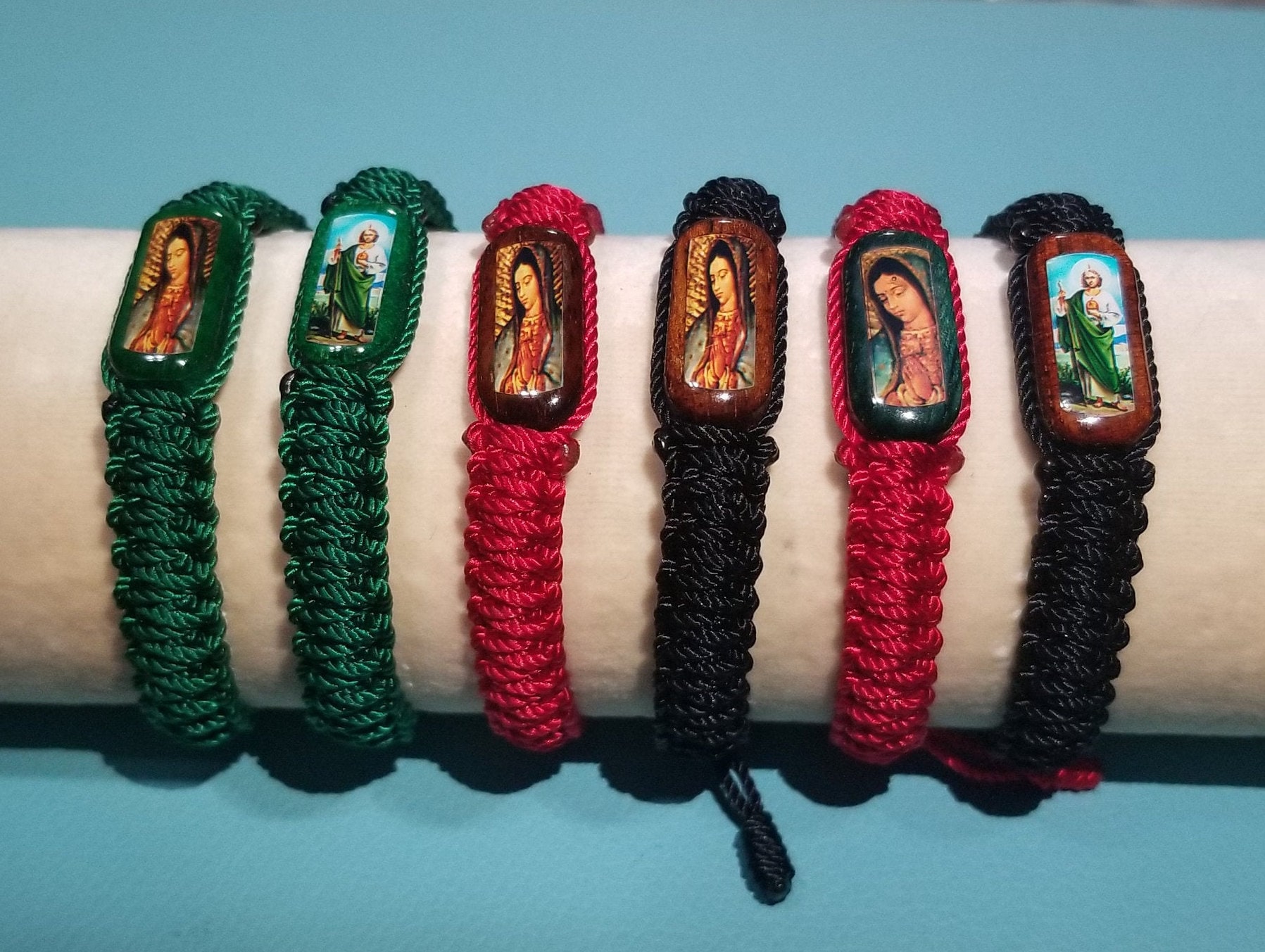Our Lady of Guadalupe Bracelet Virgen de Guadalupe Bracelet Saint Jude Bracelet San Judas Tadeo Bracelet Religious Bracelet