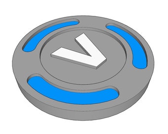 fortnite v bucks 3d printed - perler beads fortnite v bucks