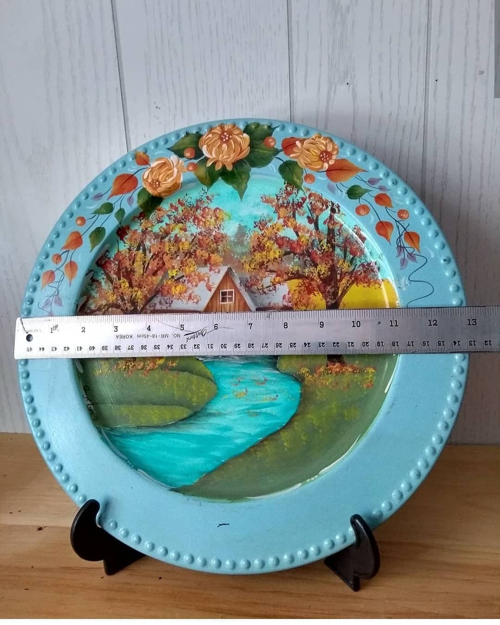 Colourful Hand painted Metal Tray/Table Top Metal Tray Decor Etsy