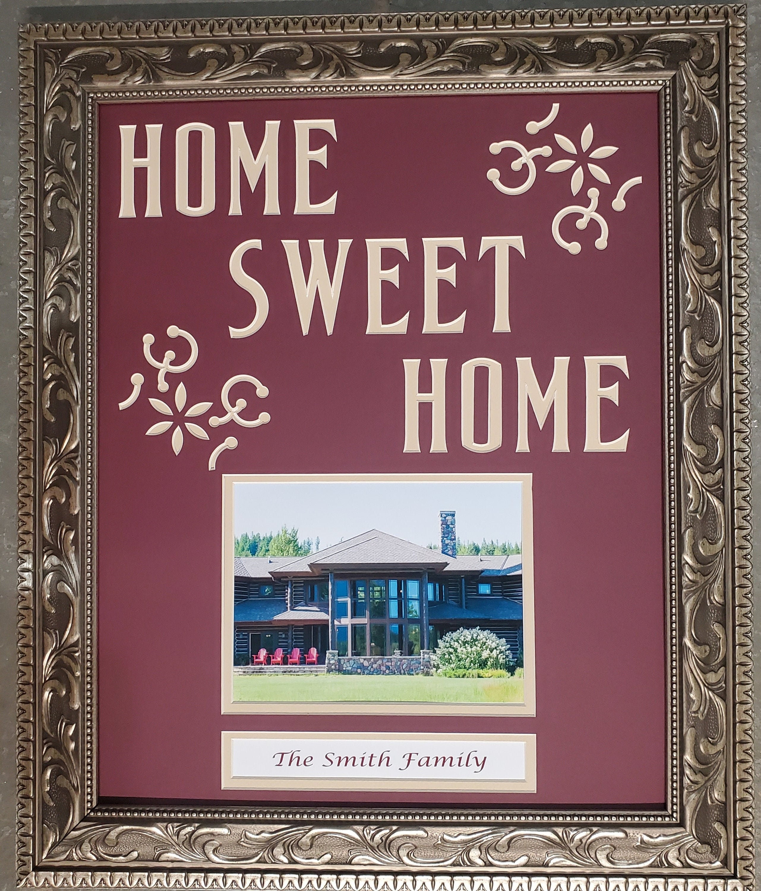 Home Sweet Home Photo Frame House Warming Gift Bridal Shower Etsy