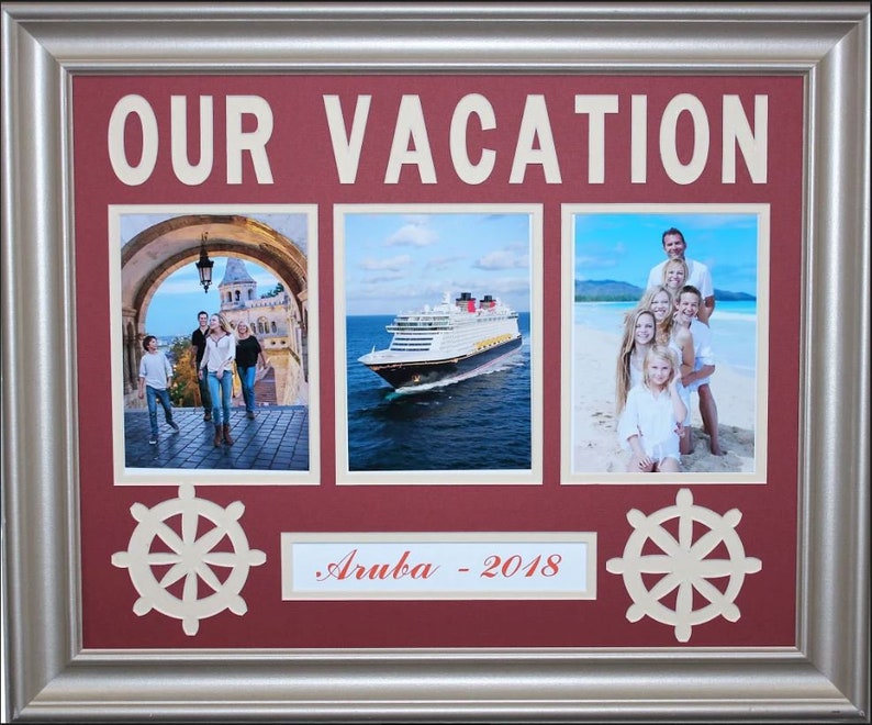 PERSONALIZED VACATION 20 X 16 Three Photo Collage Frame Gift Etsy