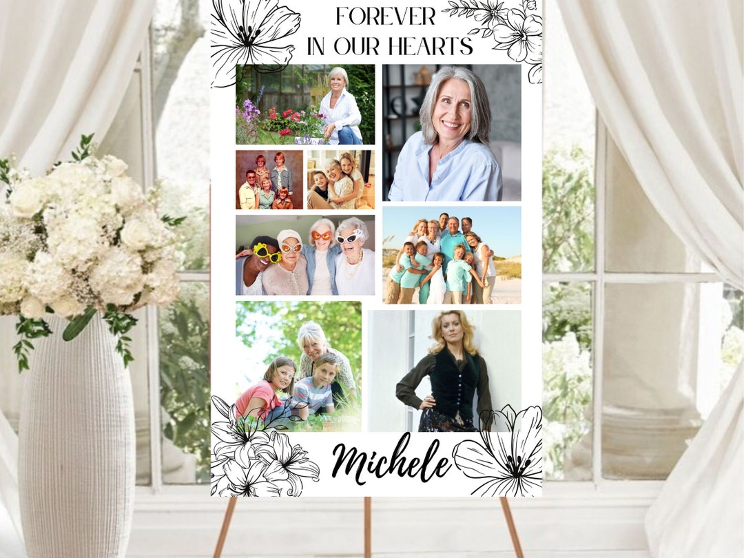Funeral Memorial Photo Boards, Funeral Photo Memory Boards, Memorial