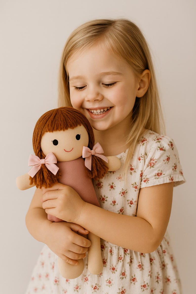 PDF Schnittmuster für eine Stoffpuppe mit Kleidung, 18 Inch Dress Up Doll und Stofftier Bild 2
