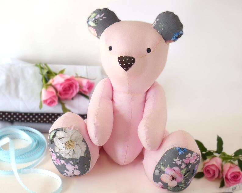 PDF Memory Teddy Bear Sewing PATTERN & Tutorial - Pattern for Bear Made ...