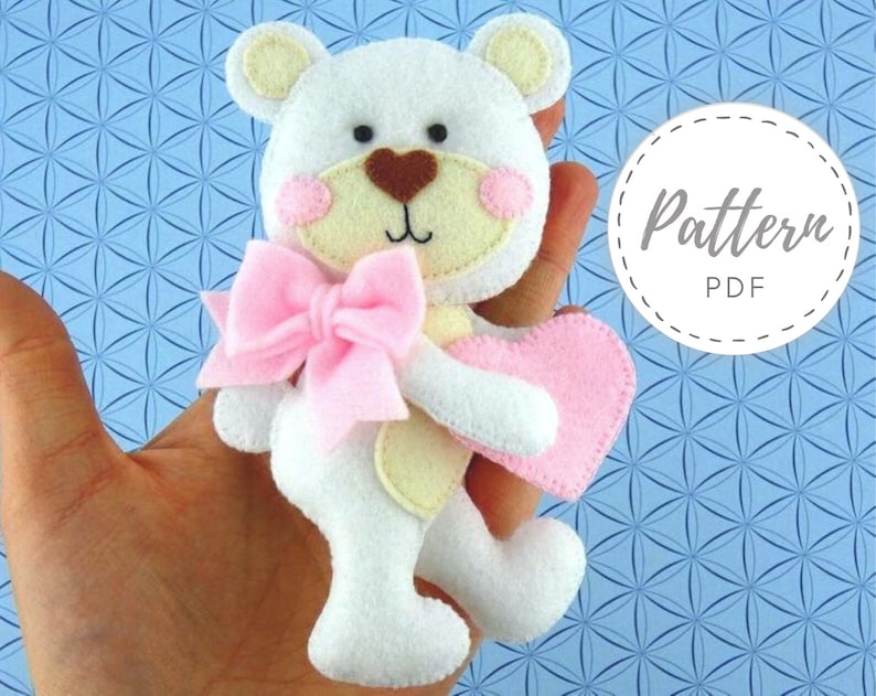 felt teddy bear pattern