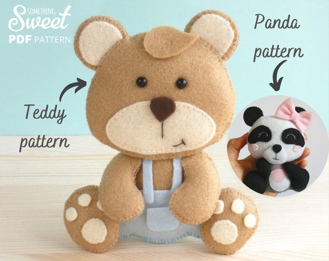 PDF Pattern Garten of Ban Ban Nab Nab Felt Sewing Stuffed Toy. Easy DIY  Hand Sewing Toy Pattern and Tutorial. Great Gift for Kids. 