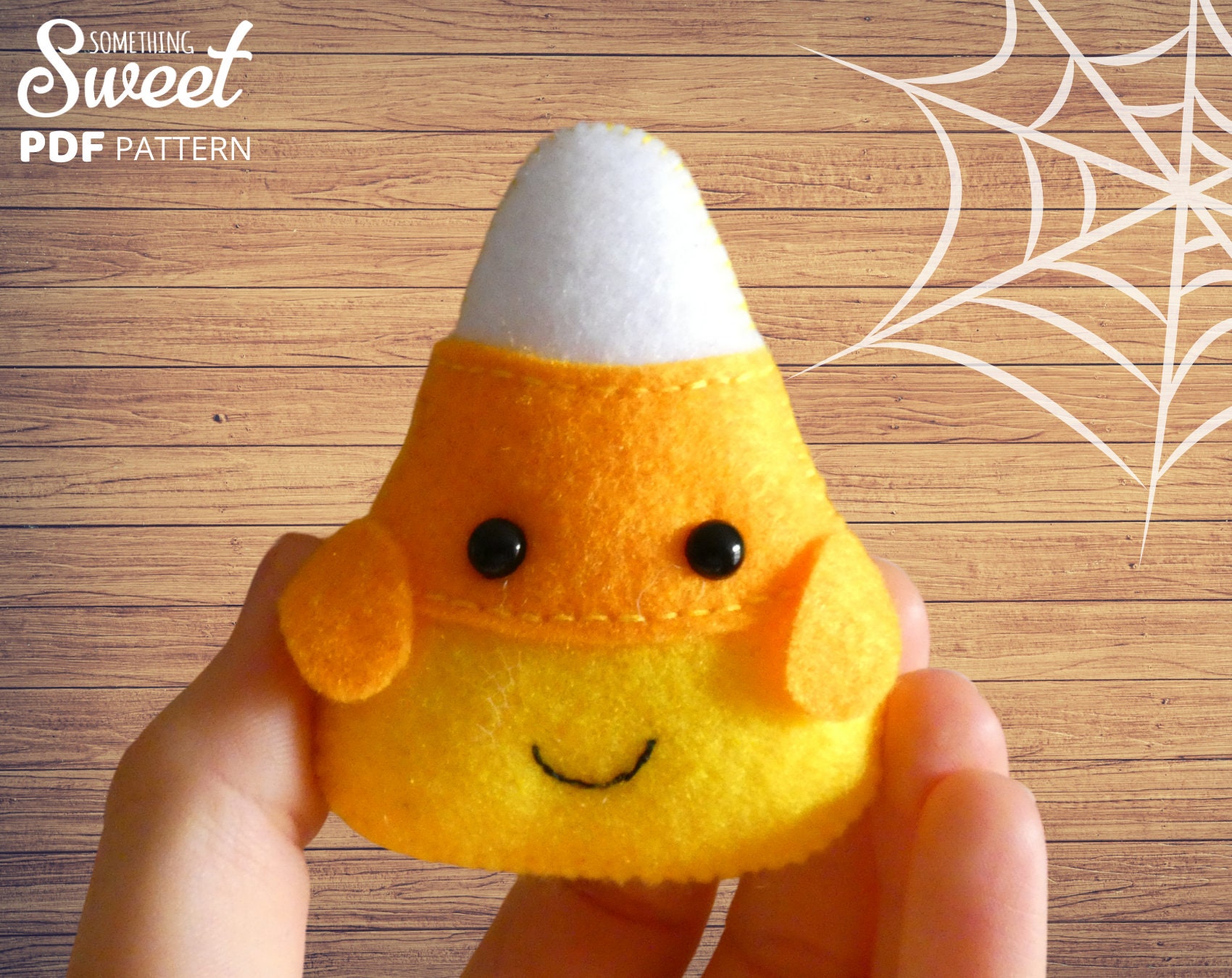 Halloween Candy Corn Sewing PATTERN PDF - Halloween Easy Felt Ornament ...