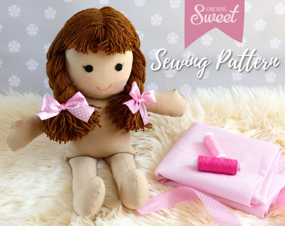 Rag Doll Sewing Pattern Pdf Cloth Doll Stuffed Doll With Etsy