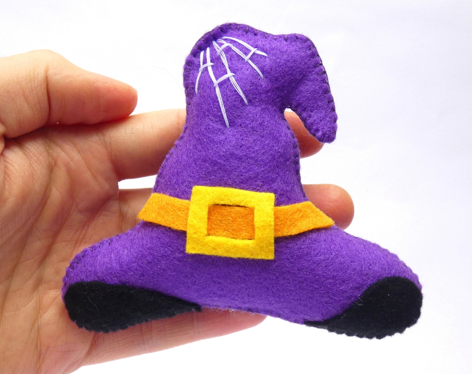 PDF Felt Halloween Witch Hat Sewing PATTERN & Tutorial Etsy