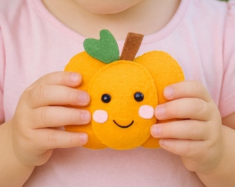Pumpkin Sewing PATTERN PDF - easy felt sewing project for beginners, Halloween ornament, Thanksgiving decor, hand sewing  stuffed pumpkin