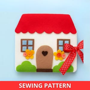 PDF Quiet Book Sewing Pattern & Tutorial - felt pattern, dollhouse sewing pattern, soft toy pattern, DIY busy book