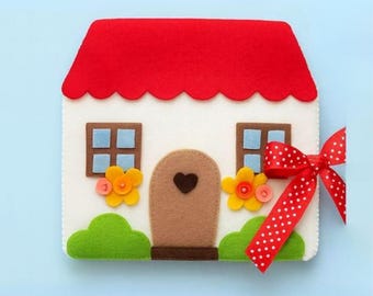 PDF Quiet Book Sewing Pattern & Tutorial - felt pattern, dollhouse sewing pattern, soft toy pattern, DIY busy book