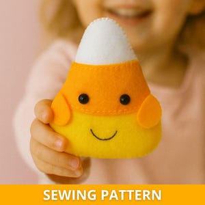 Halloween Candy Corn Nähanleitung als PDF Anleitung - Halloween Filz Ornament, Nähen, Anleitung, Nähen, Nähen, Anleitung, Nähen, Anleitung, Anleitung
