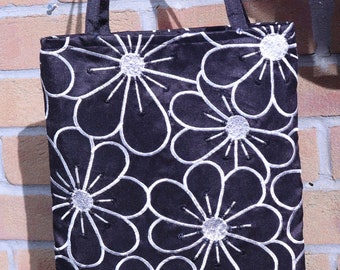 Flower tote bag