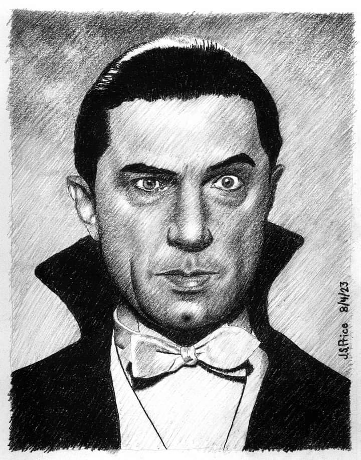 Bela Lugosi as Dracula 01 - Limited, Signed Print of Original Charcoal ...