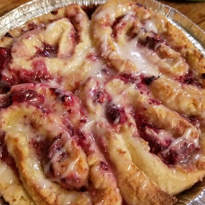 Gluten-Free Cinnamon Rolls, Cherry Rolls, Apple Cider Donuts, Pound Cake