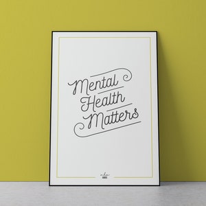 Mental Health Matters | Poster Digital Printable